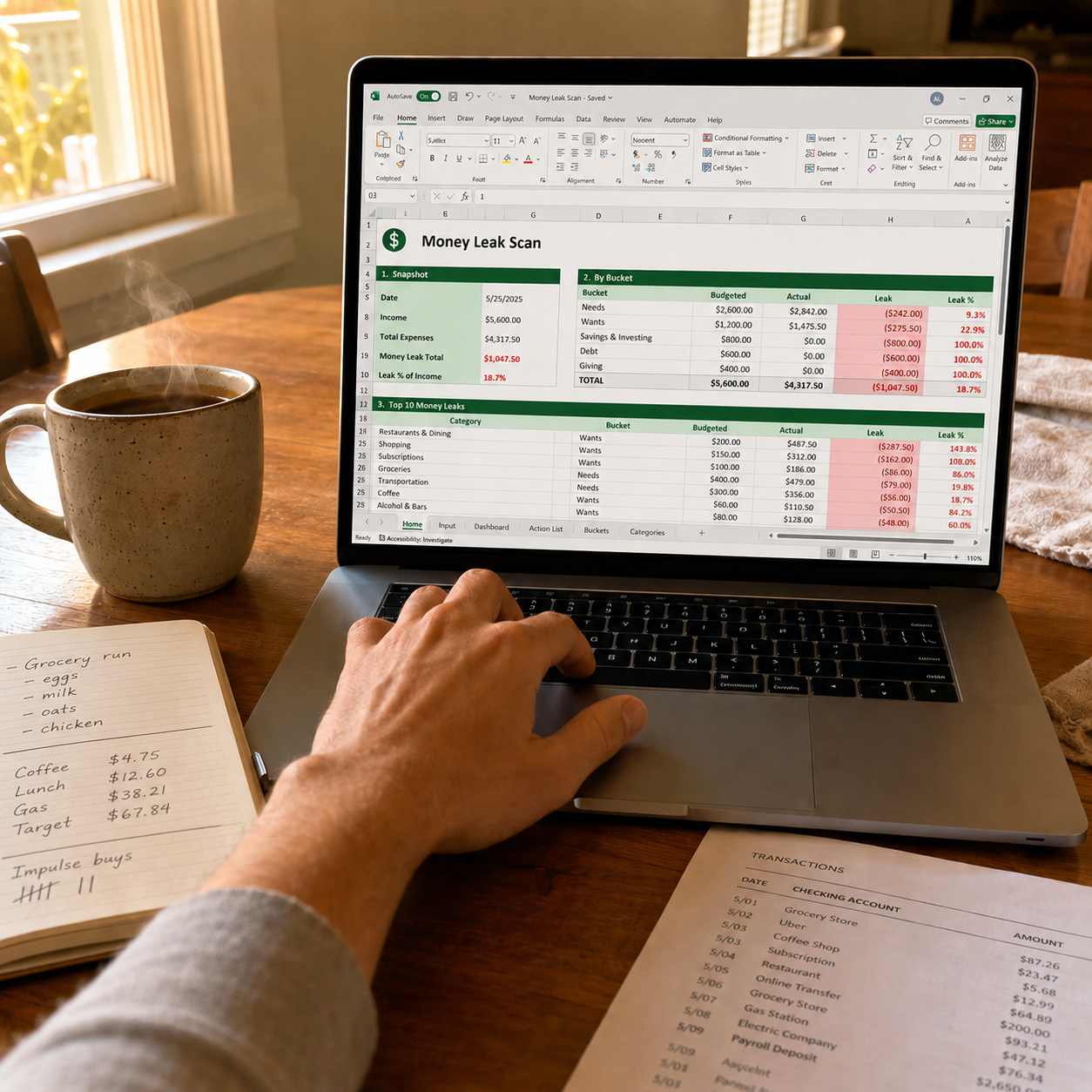 Money Leak Scan Pro – Zoek uit waar je geld écht naartoe gaat (editie VS en Canada)
